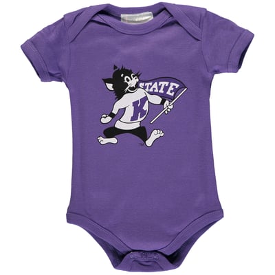 Kansas State Wildcats Two Feet Ahead Infant Big Logo Bodysuit - Purple
