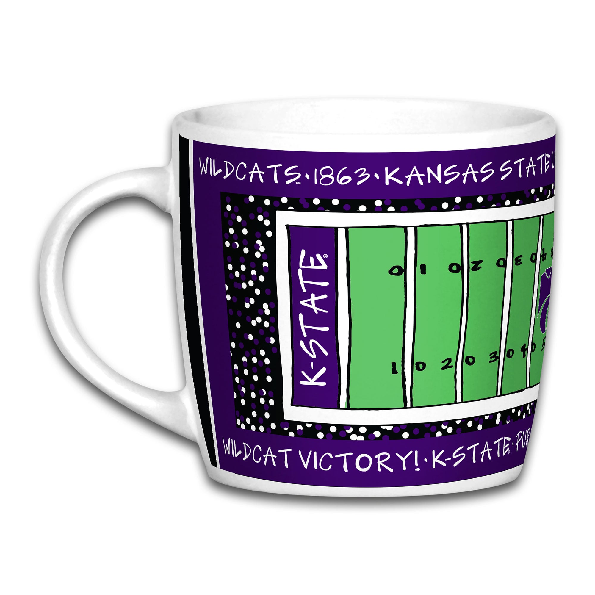 Mug de stade Kansas State Wildcats de 887 ml (30 oz).