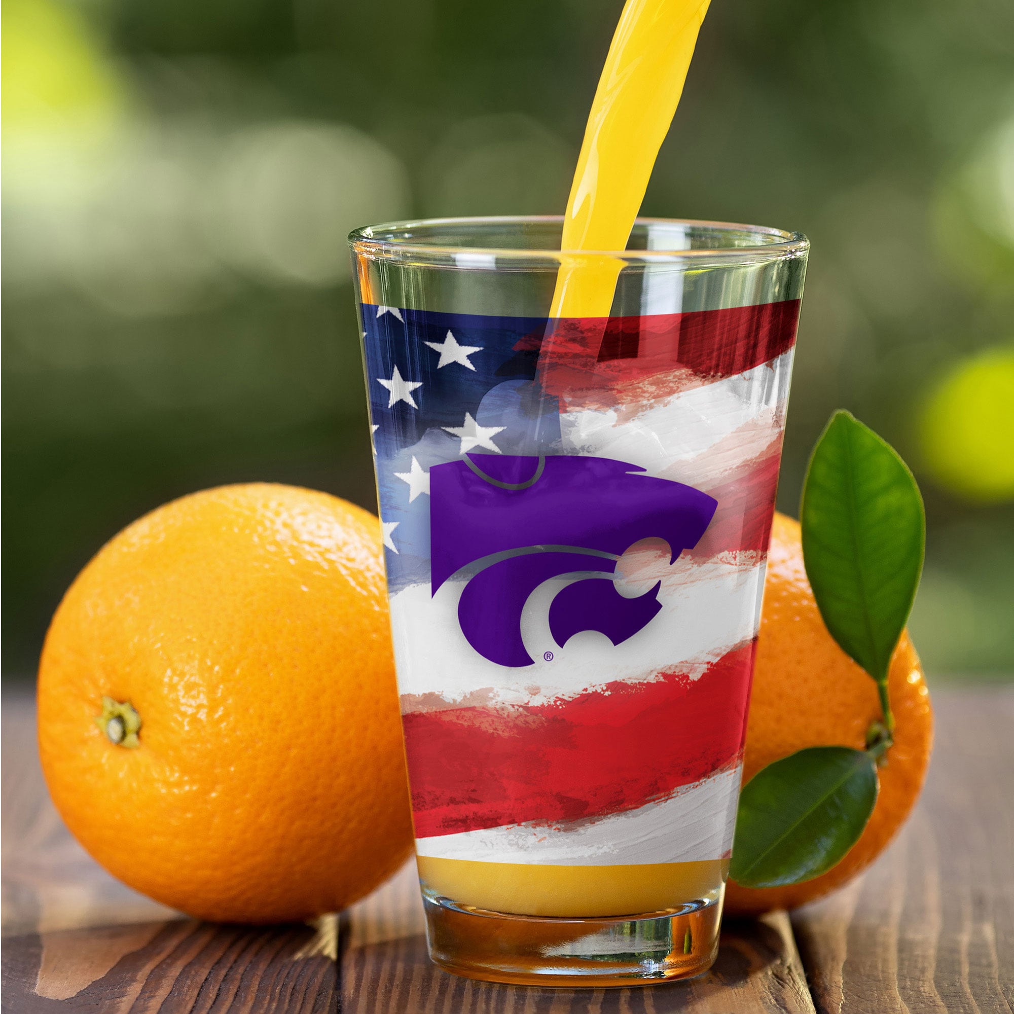 Kansas State Wildcats  Two-Pack 16oz. Americana Pint Glass Set