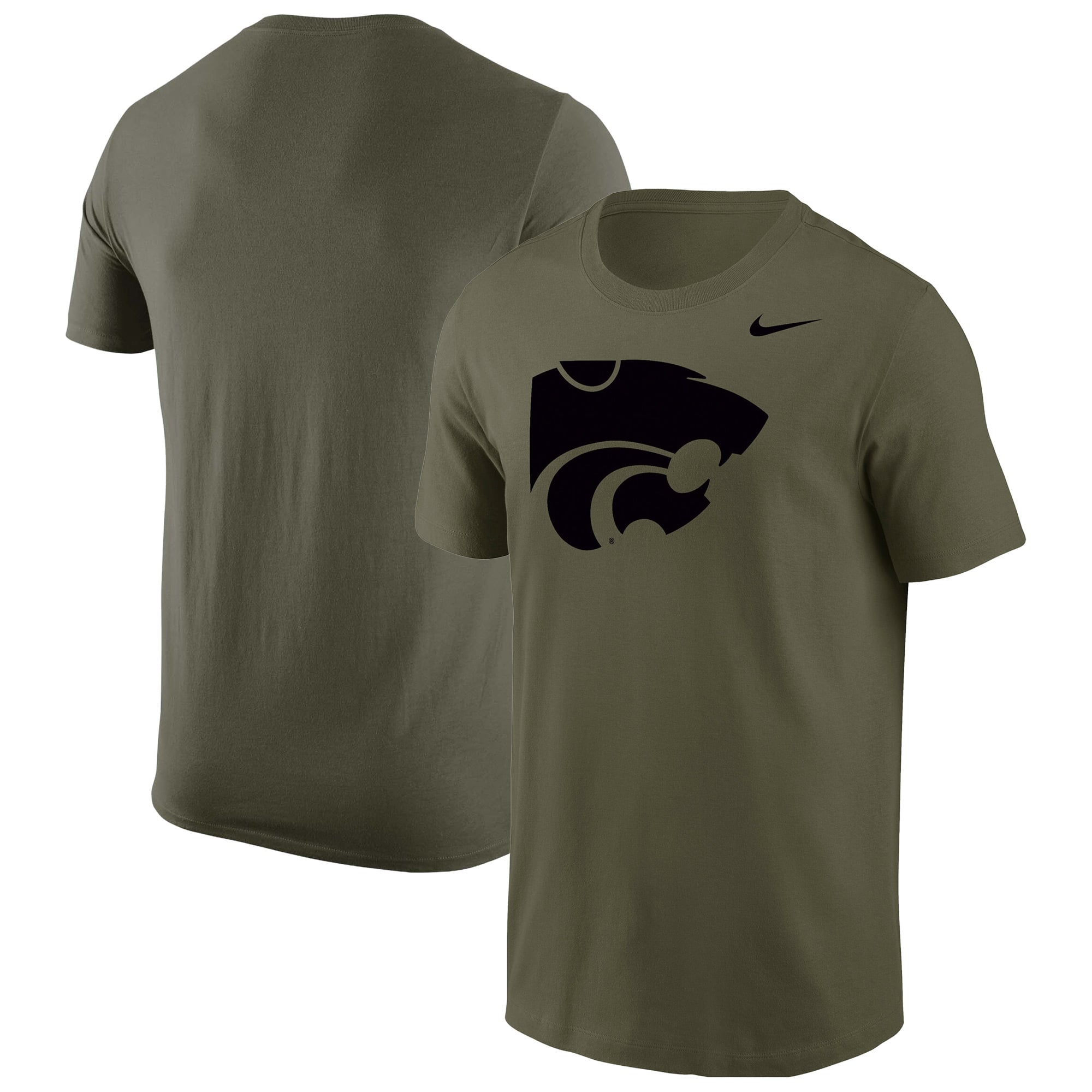 T-shirt militaire Nike Olive Kansas State Wildcats pour homme