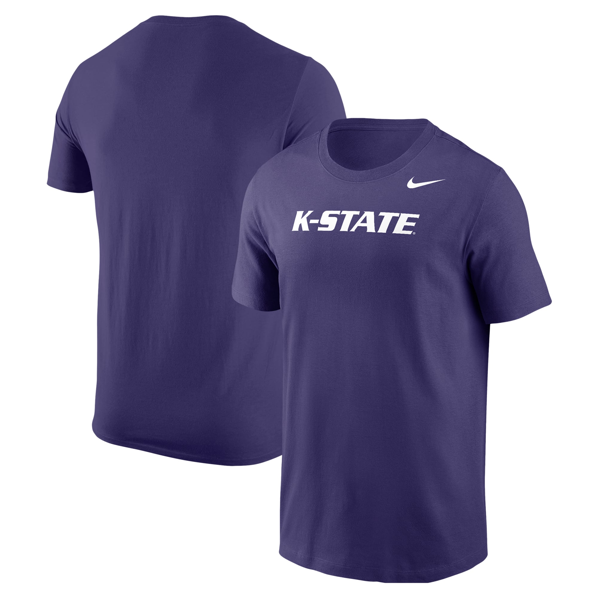 T-shirt Nike violet avec logo Kansas State Wildcats pour homme