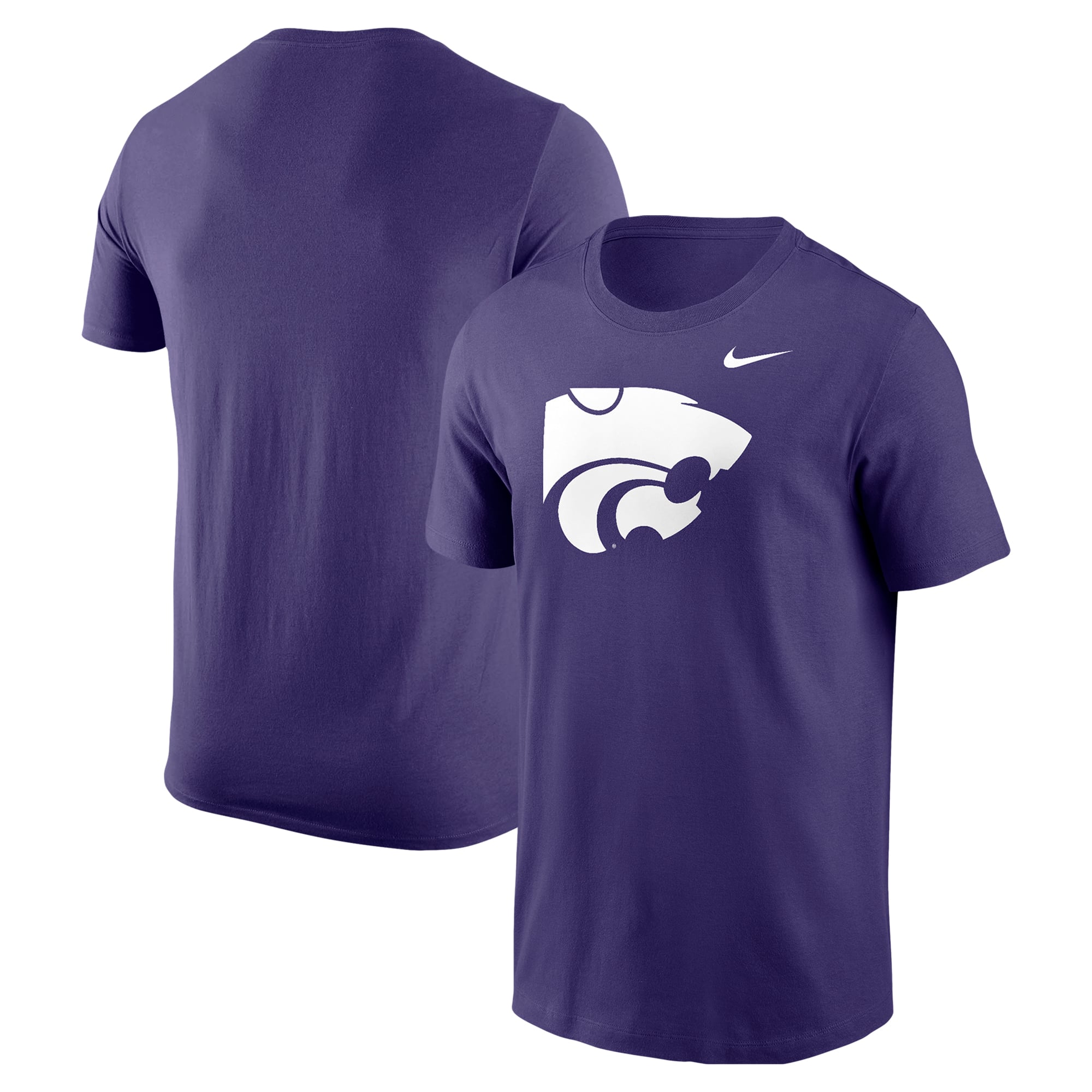 Men's Nike Purple Kansas State Wildcats Logo T-Shirt