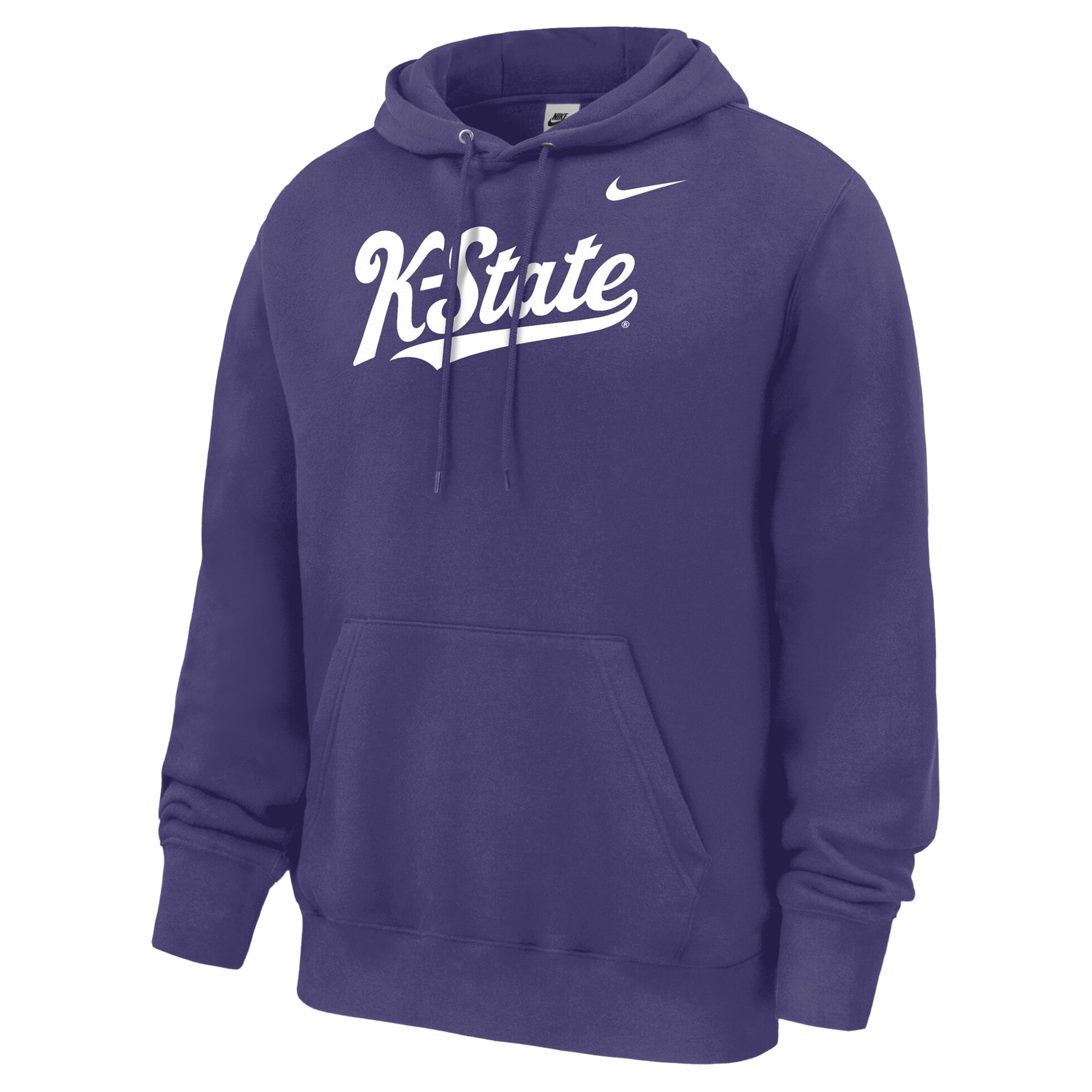 Sweat à capuche en polaire Nike violet Kansas State Wildcats Script Club pour homme