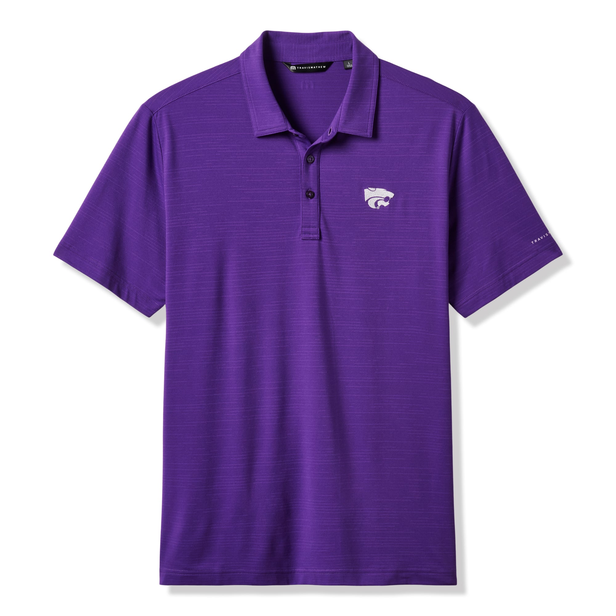 Polo TravisMathew violet Kansas State Wildcats Halftime Show Heater pour homme