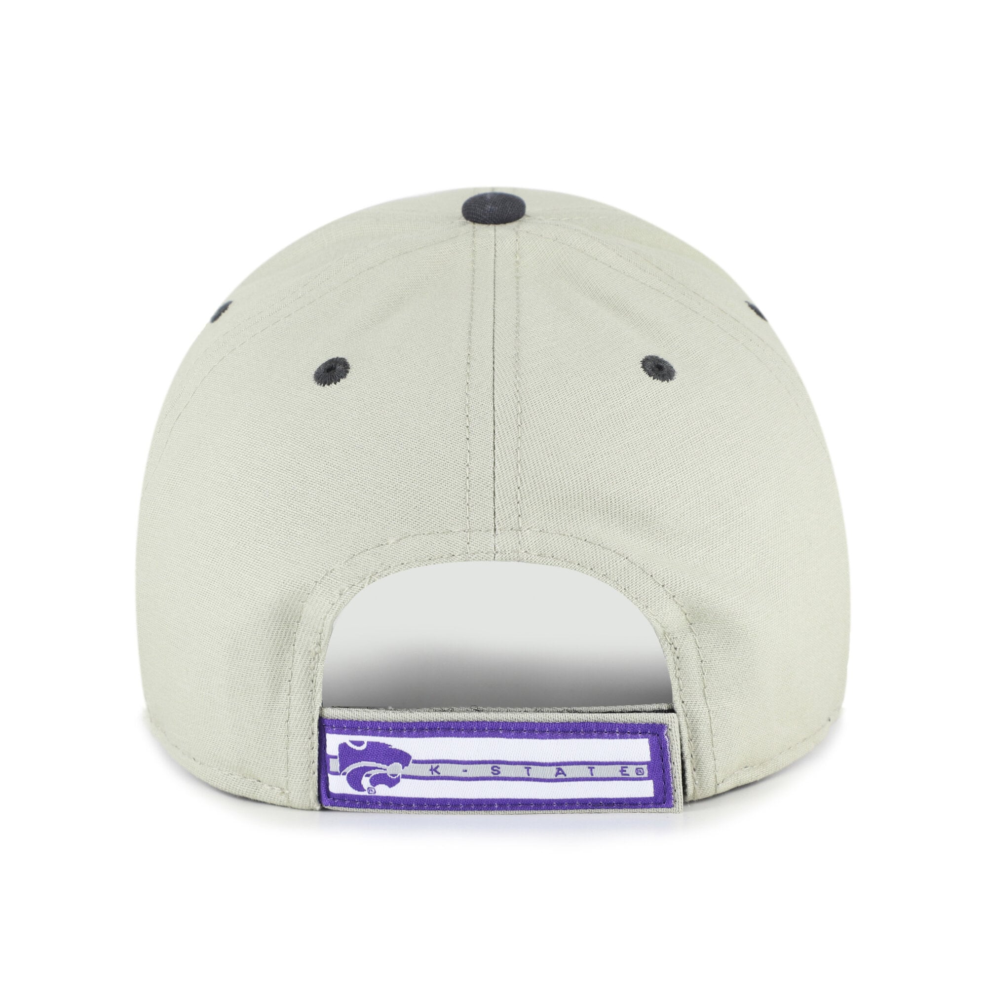 Casquette unisexe ajustable '47 grise/noire Kansas State Wildcats, inscription demi-bloc MVP