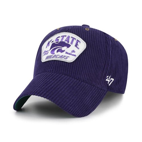 Casquette unisexe ajustable '47 Purple Kansas State Wildcats Accordia en velours côtelé MVP