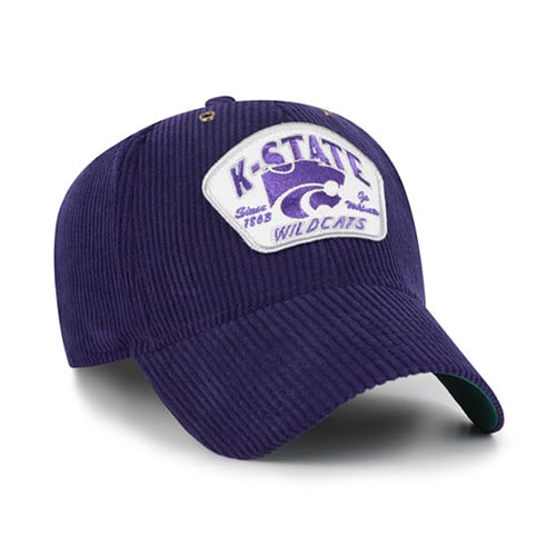 Casquette unisexe ajustable '47 Purple Kansas State Wildcats Accordia en velours côtelé MVP
