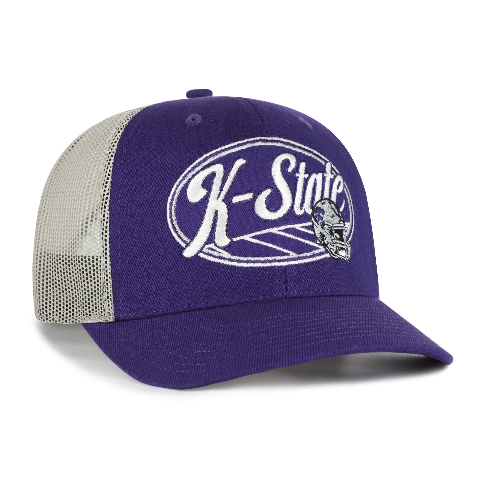 Casquette trucker unisexe ajustable '47 violette Kansas State Wildcats Enfield