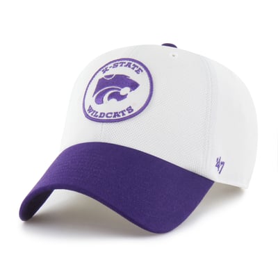 Kansas State Wildcats '47 Unisex Pique Patch Clean Up Adjustable Hat - White/Purple