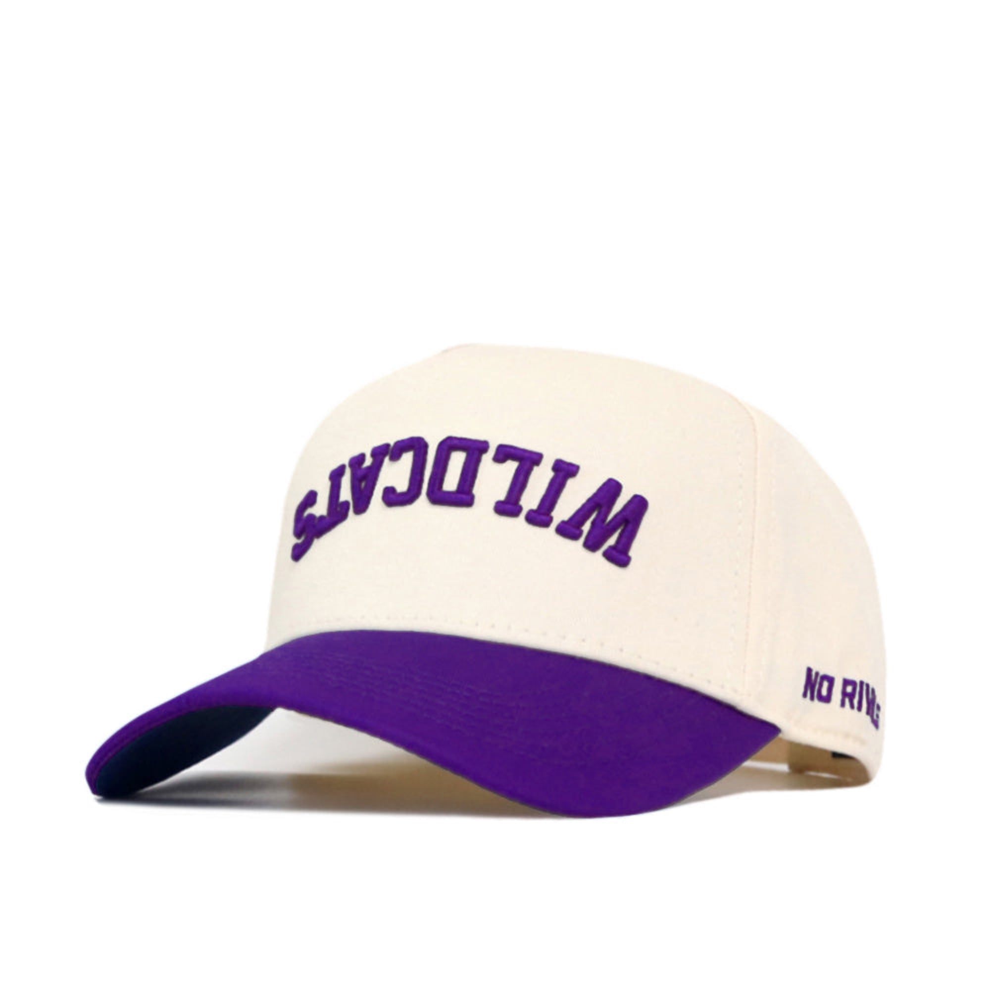 Casquette unisexe No Rivals naturelle/violette Kansas State Wildcats à l'envers, couleurs classiques ajustables