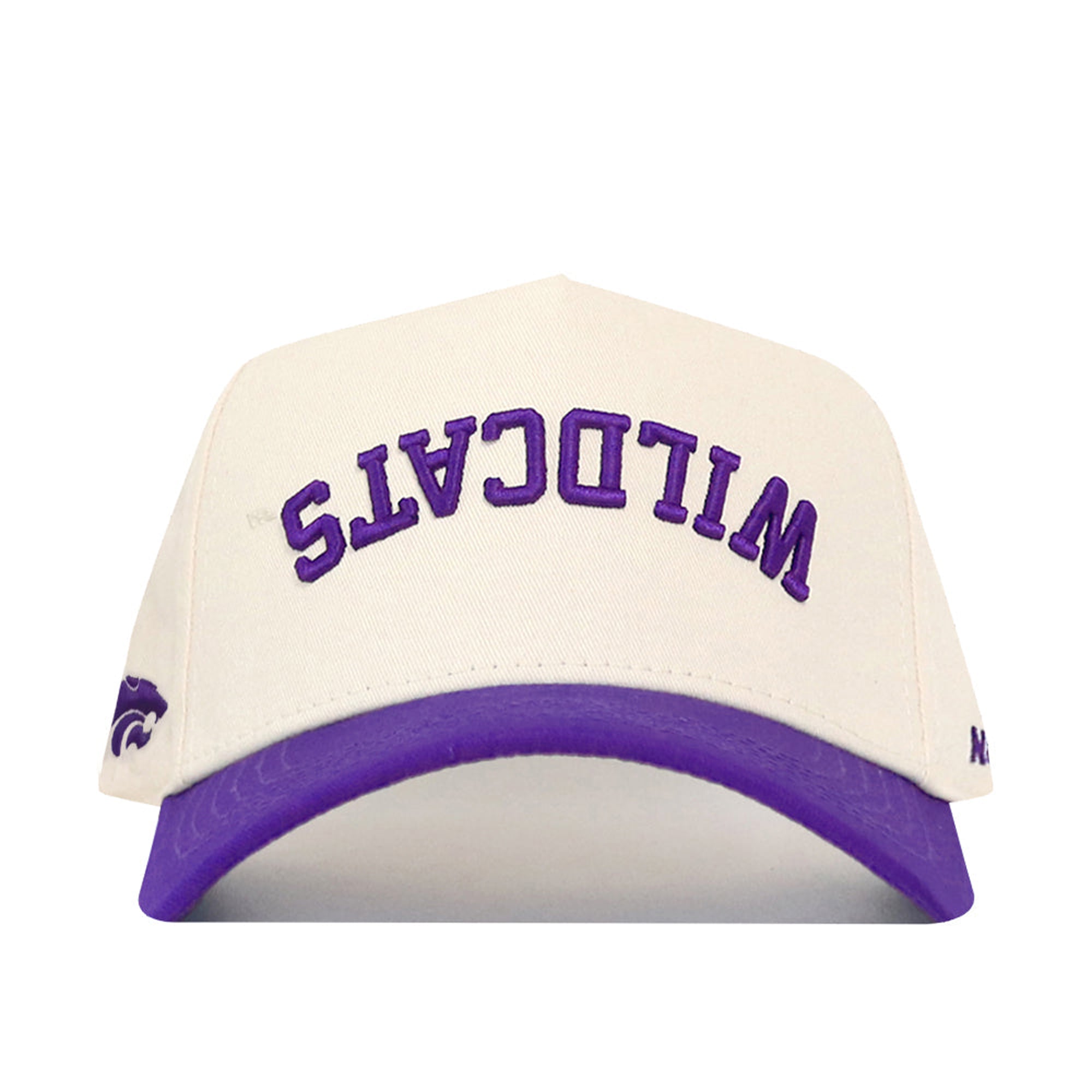 Casquette unisexe No Rivals naturelle/violette Kansas State Wildcats à l'envers, couleurs classiques ajustables