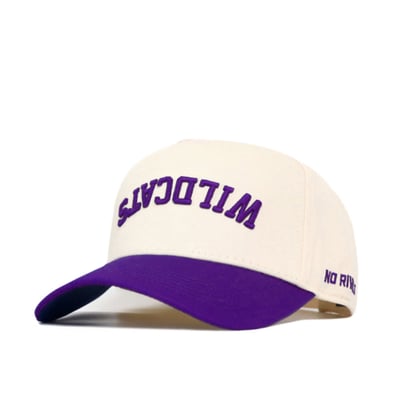 Kansas State Wildcats No Rivals Unisex Upside Down Classic Colors Adjustable Hat - Natural/Purple