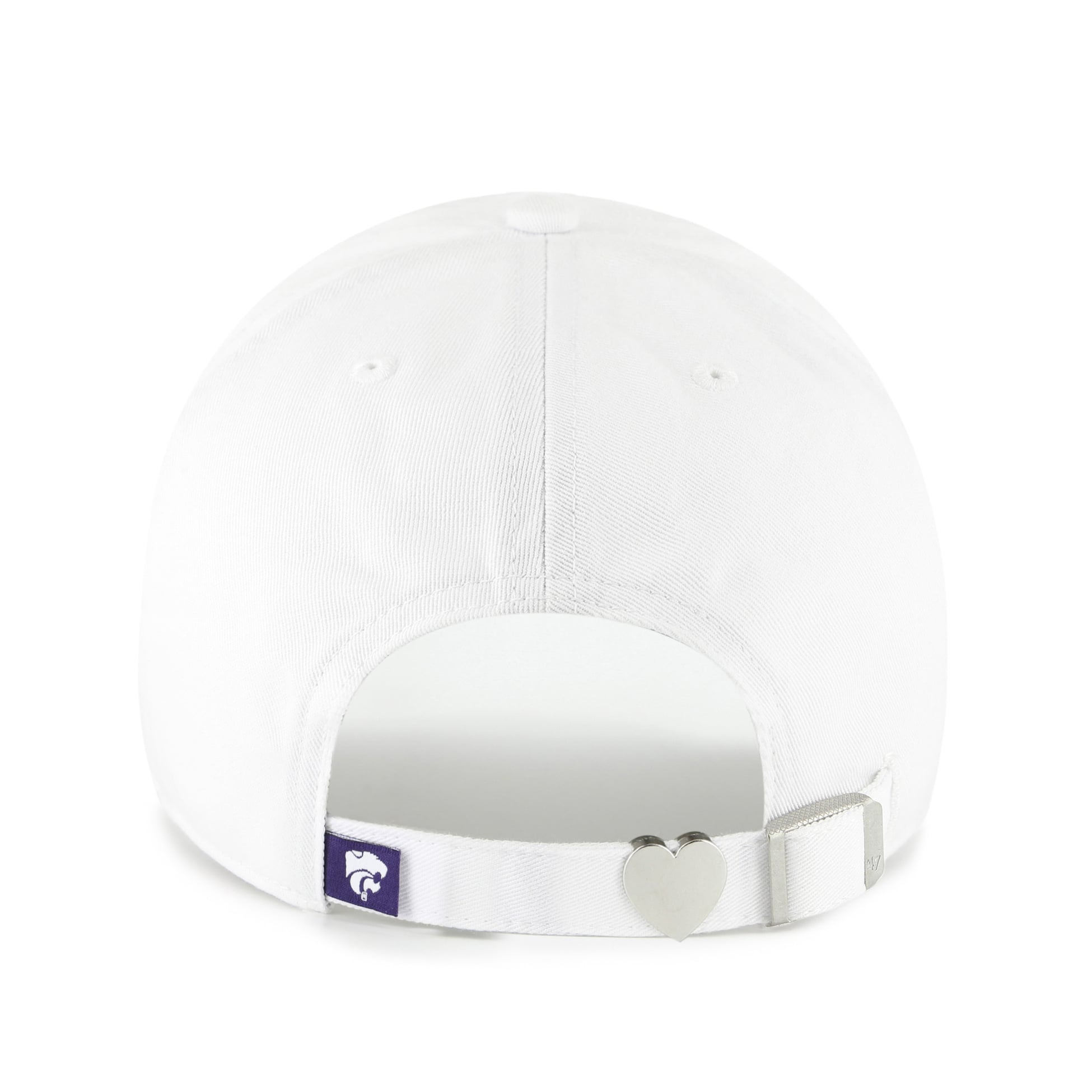 Women's '47 White Kansas State Wildcats Trendy Script Clean Up Adjustable Hat