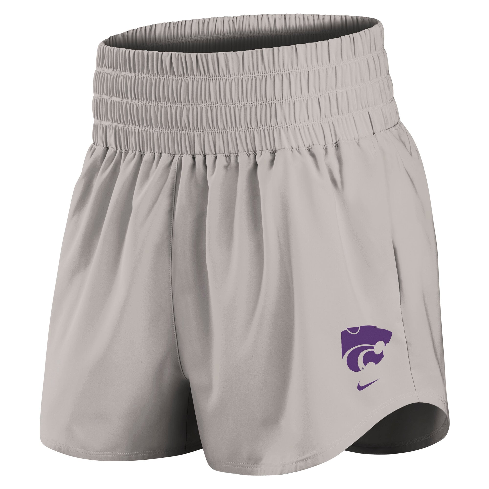 Women's Nike Gray Kansas State Wildcats Ultra Dri-FIT High-Rise Shorts