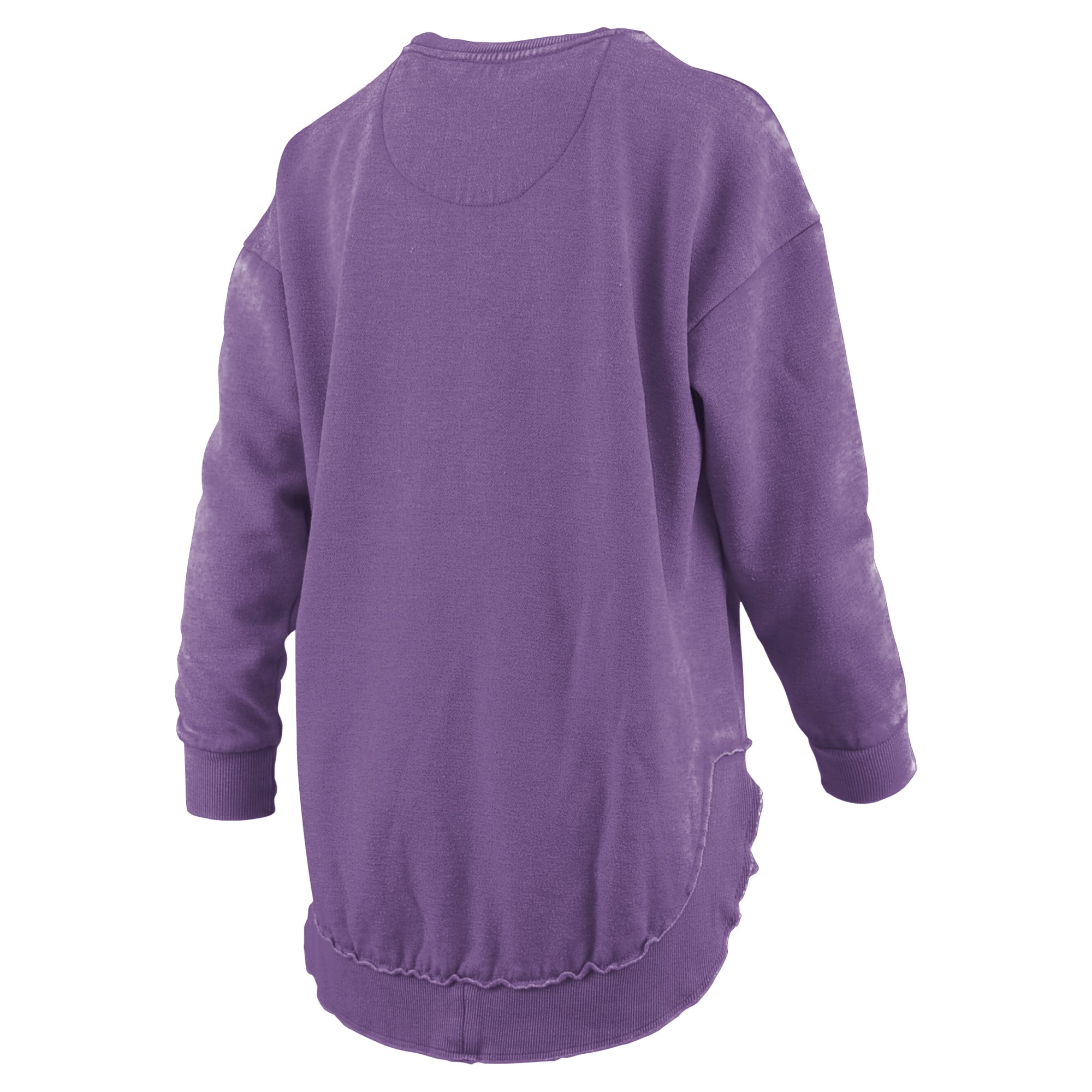 Sweat-shirt à col rond Pressbox violet pour femmes, modèle Blitz des Kansas State Wildcats.