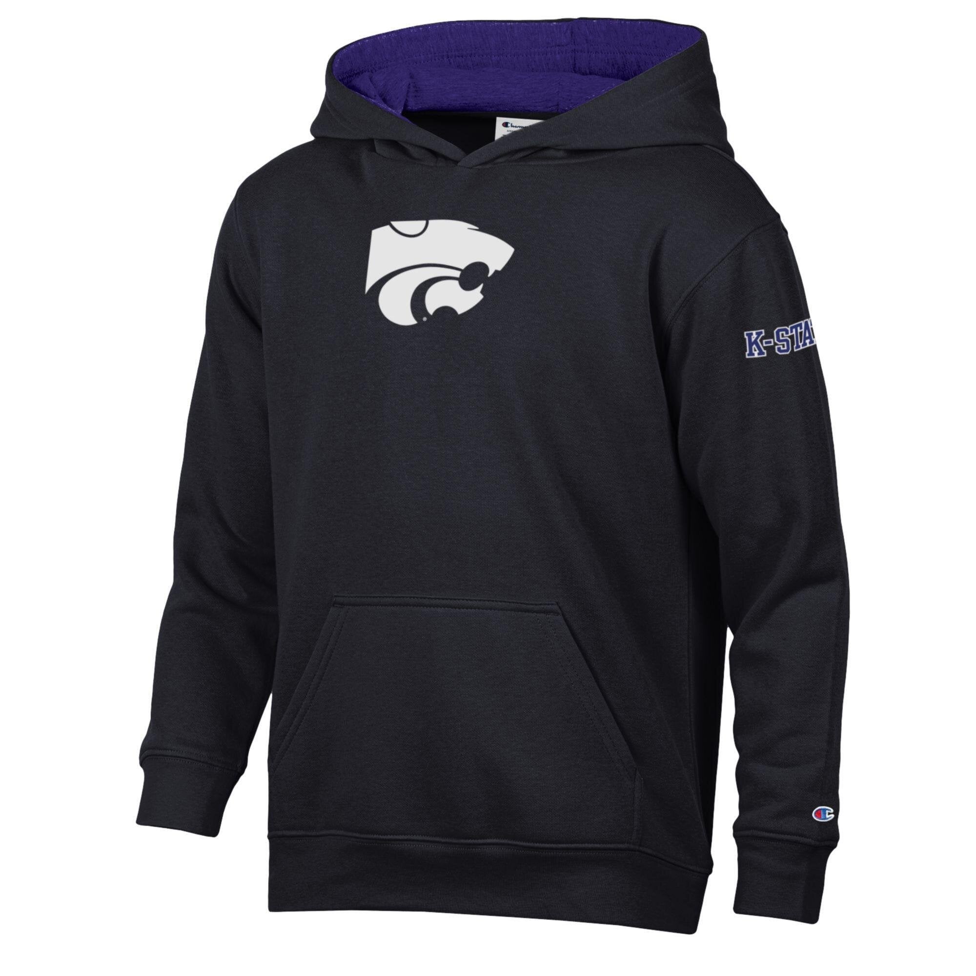 Sweat à capuche polaire noir Youth Champion Kansas State Wildcats
