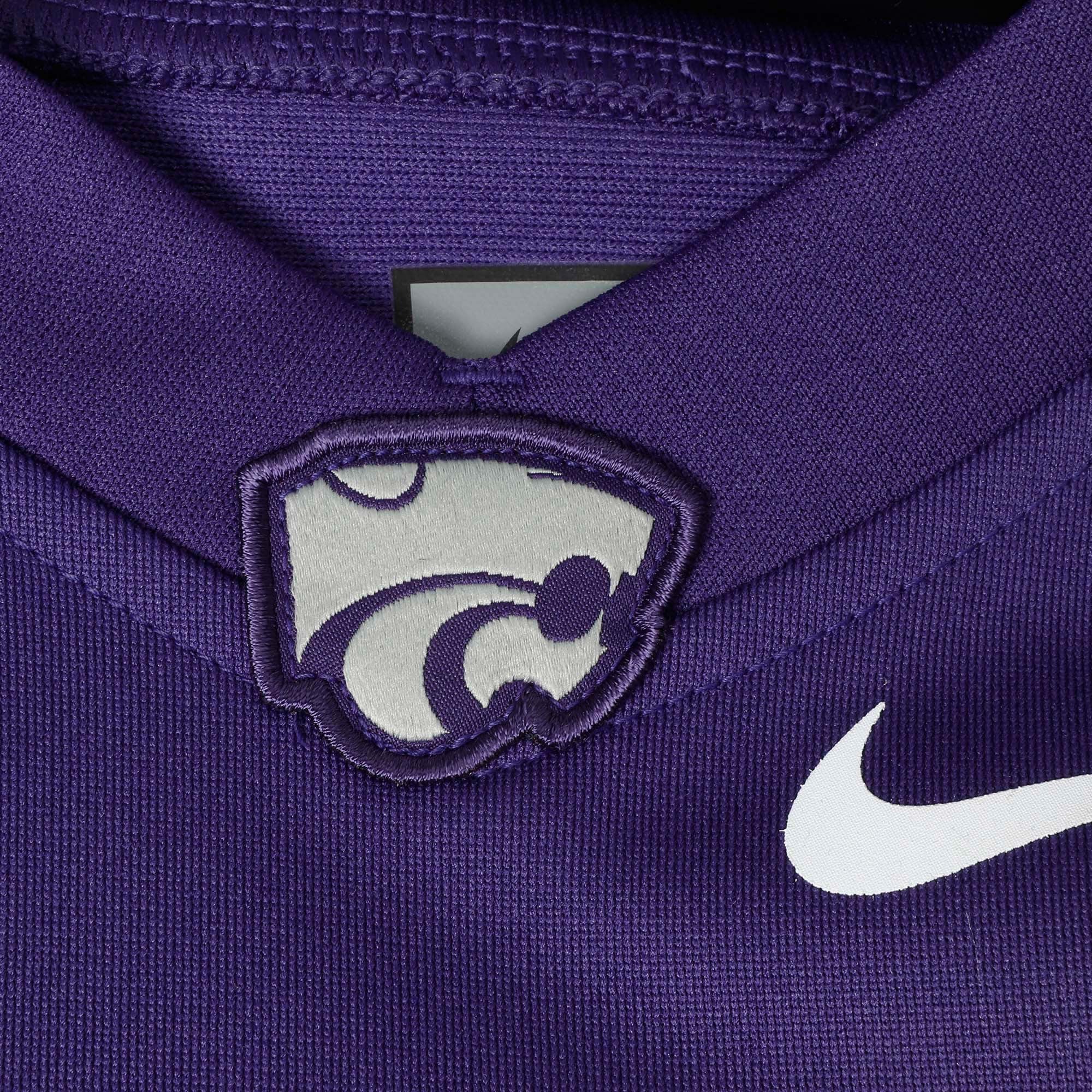 Youth Nike #18 Purple Kansas State Wildcats Team Replica Football