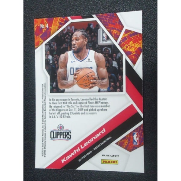 2019 Panini Chronicles Kawhi Leonard #505 Basketball Card - Graded PSA 8 (Mint Condition)