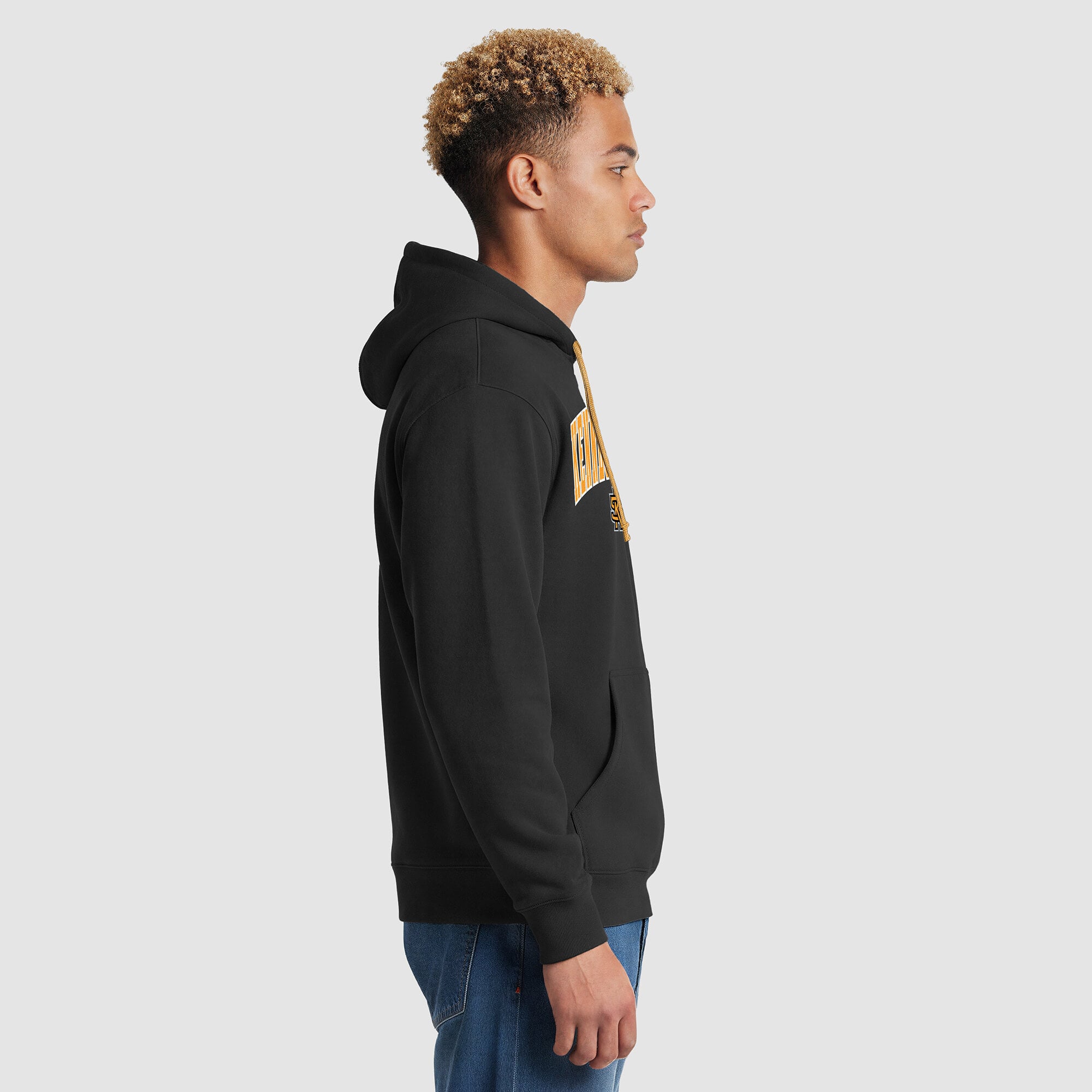 Sweat à capuche contrasté Champion noir et or Kennesaw State Owls pour homme