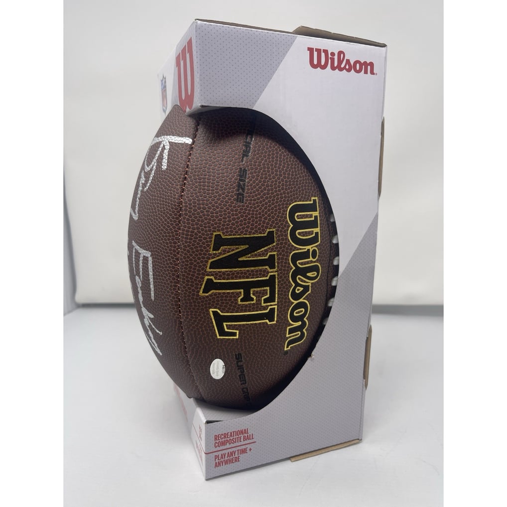 Kenny Easley Signed Inscribed Full Size Wilson Football Beckett COA