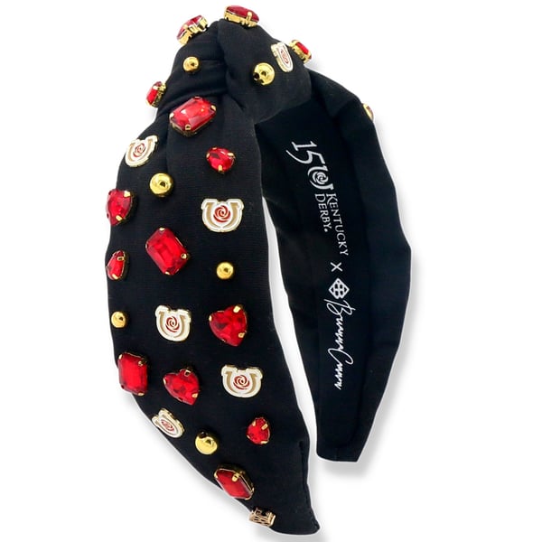 NWT Brianna Cannon x Kentucky Derby 150th Limited Edition Charm Headband Brianna Cannon Kentucky Derby 150 Limited Edition Roses Headband main image 2
