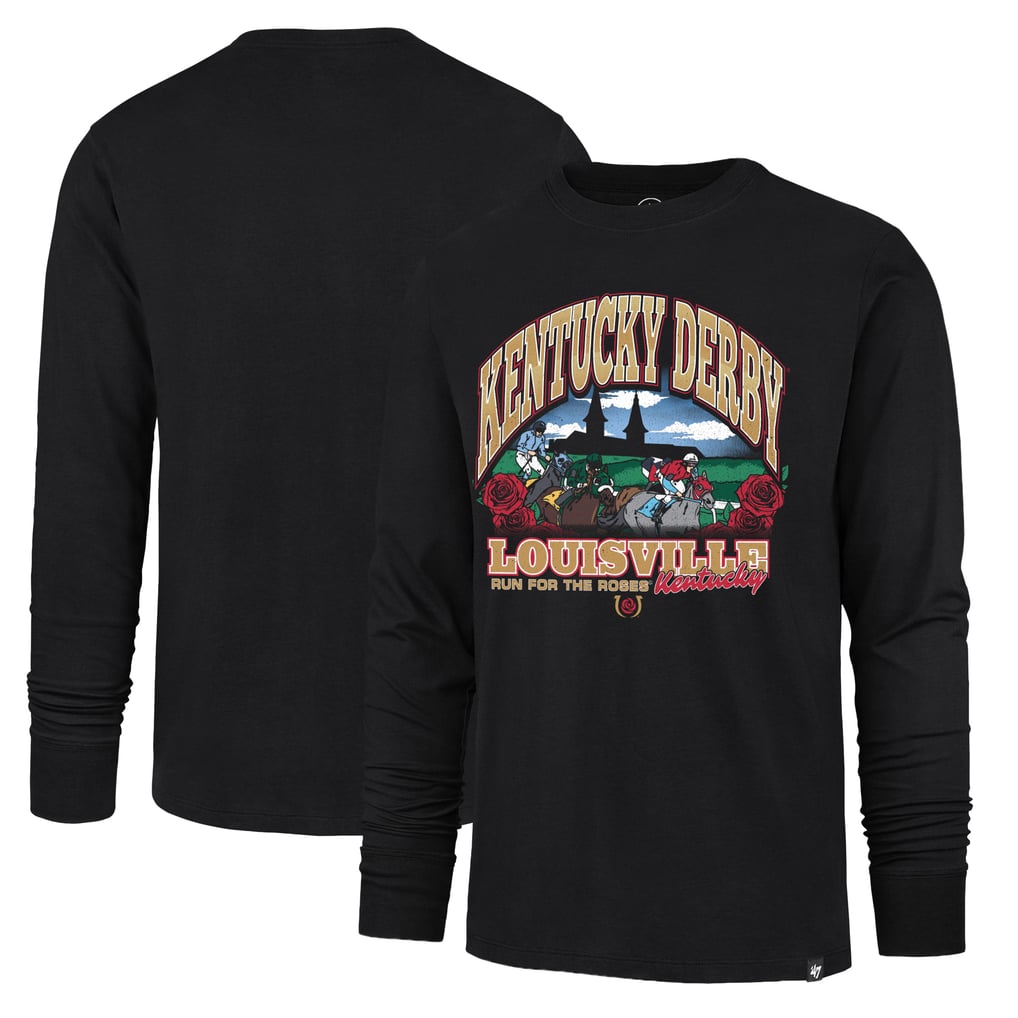 Kentucky Derby '47 Franklin Long Sleeve T-Shirt – Black