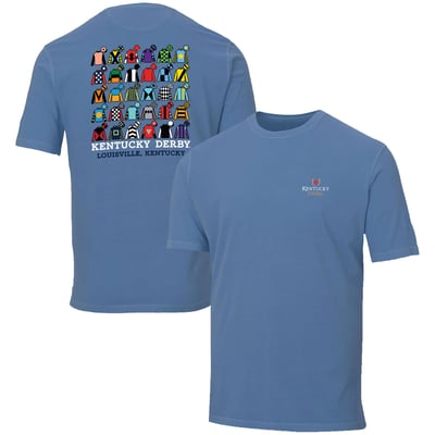 Ahead Kentucky Derby 150 Jockey Lineup T-Shirt – Blue