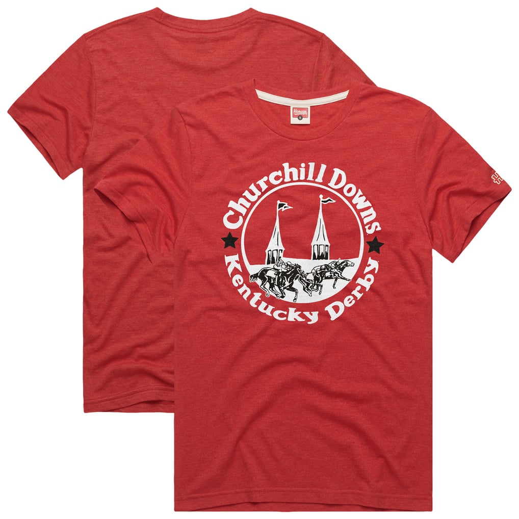  Kentucky Derby Homage Twin Spires Tri-Blend T-Shirt - Red