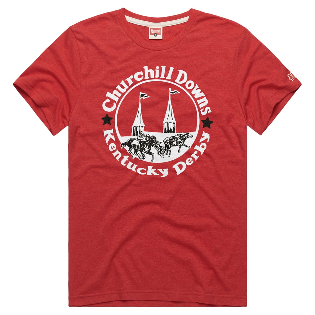  Kentucky Derby Homage Twin Spires Tri-Blend T-Shirt - Red