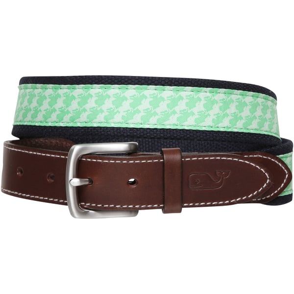 Vineyard Vines Kentucky Derby Canvas Club Belt Equestrian Horse Size M Vineyard Vines Belt Kentucky Derby Canvas Club Equestrian  main image 2