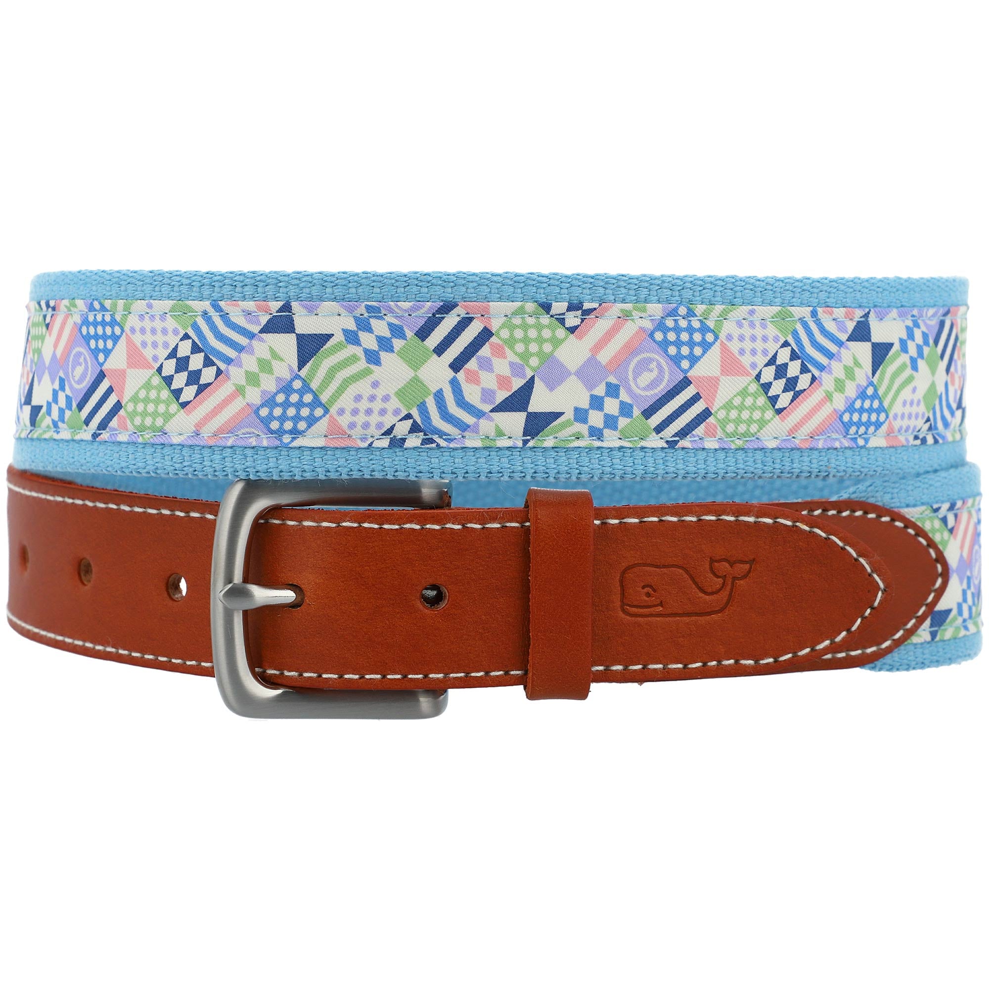 Vineyard Vines Blue Kentucky Derby 147 Patchwork Canvas Club  display picture 3