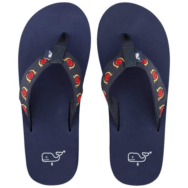 Vineyard Vines Kentucky Derby Rose Flip Flops display picture 1