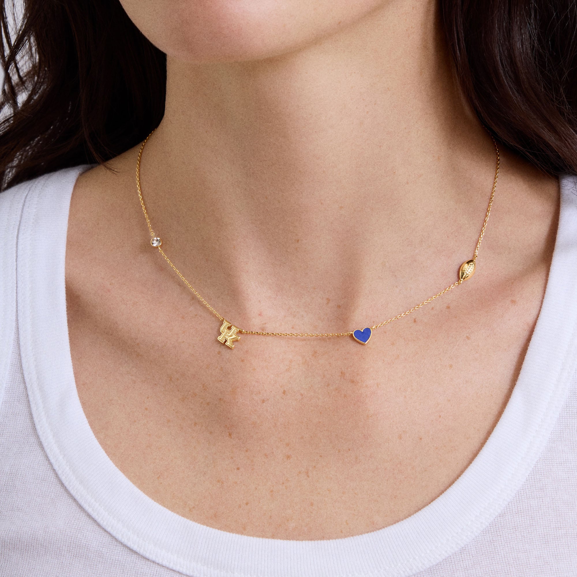 Collier à breloques espacées délicates BaubleBar Kentucky Wildcats