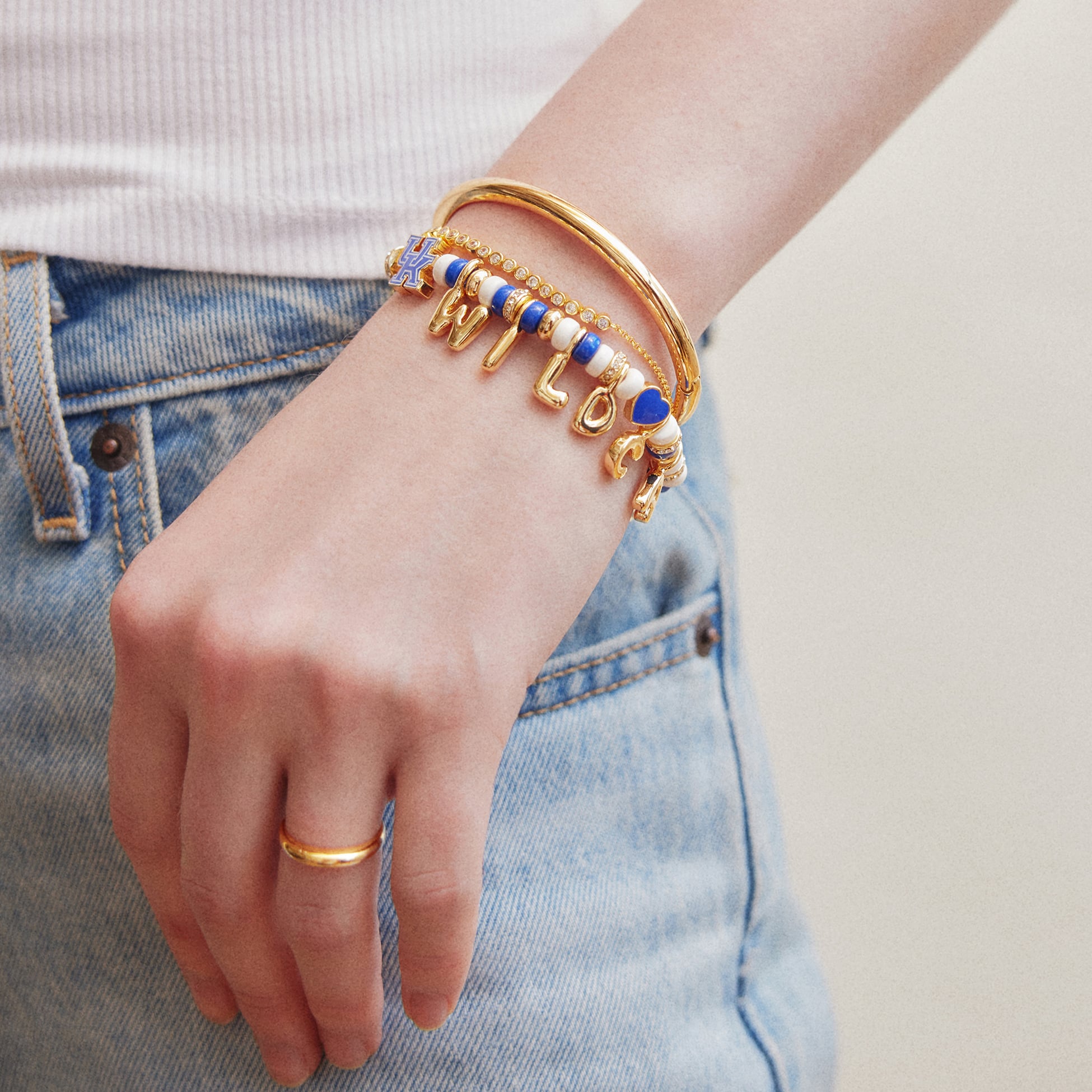 Bracelet BaubleBar à slogan avec motif Kentucky Wildcats