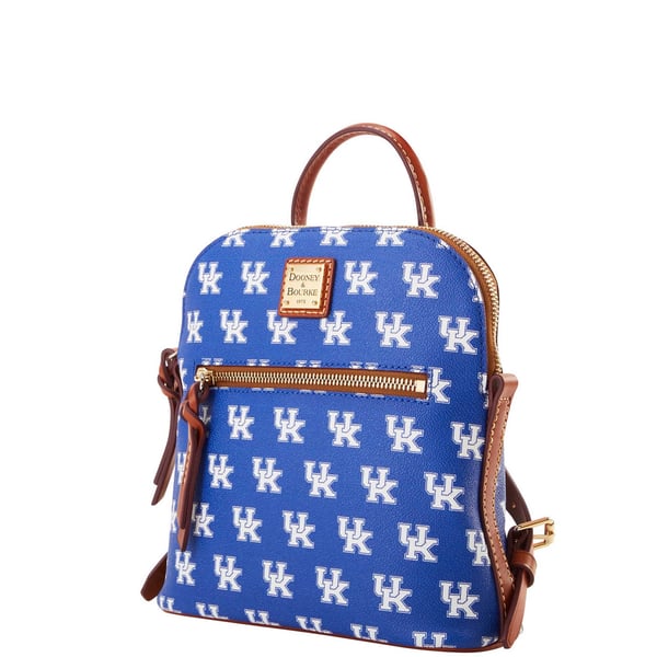 Dooney & Bourke Blue Logo Mini Leather Backpack Pod Monogram Handbag UK Pebble Grain Zip Pod Backpack – ILoveDooney main image 4