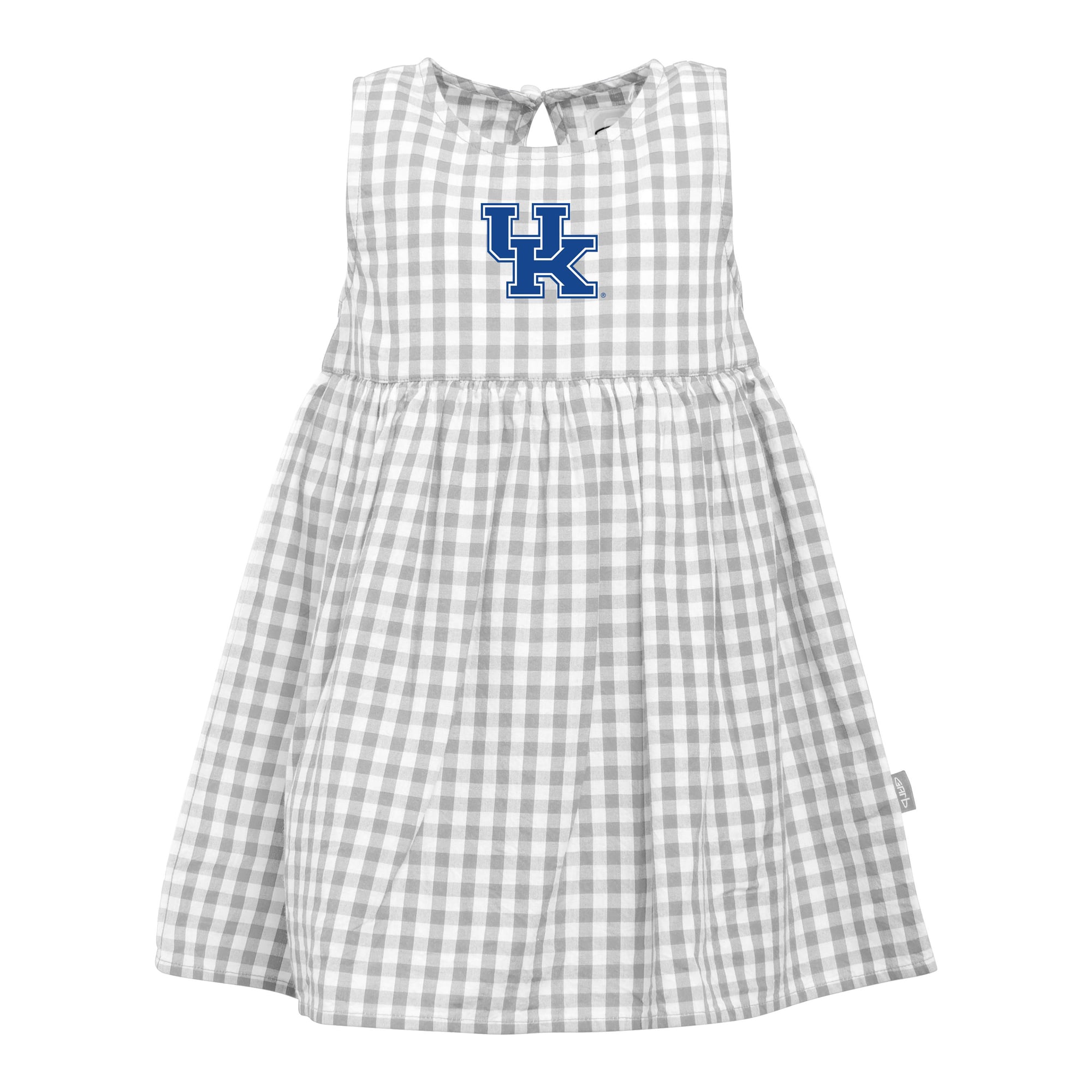 Girls Infant Garb  Gray Kentucky Wildcats Loren Gingham Dress