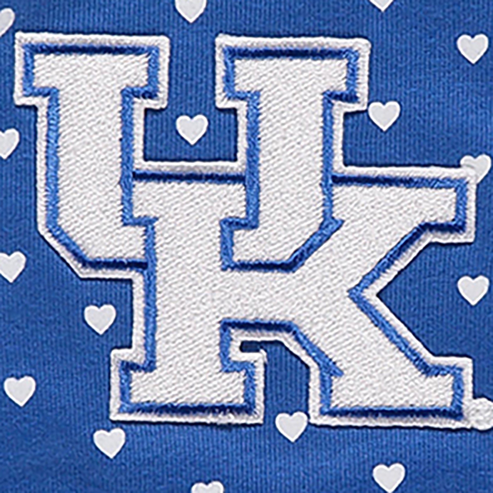 Ensemble body et bandeau Royal Kentucky Wildcats Hearts pour nouveau-né bébé fille