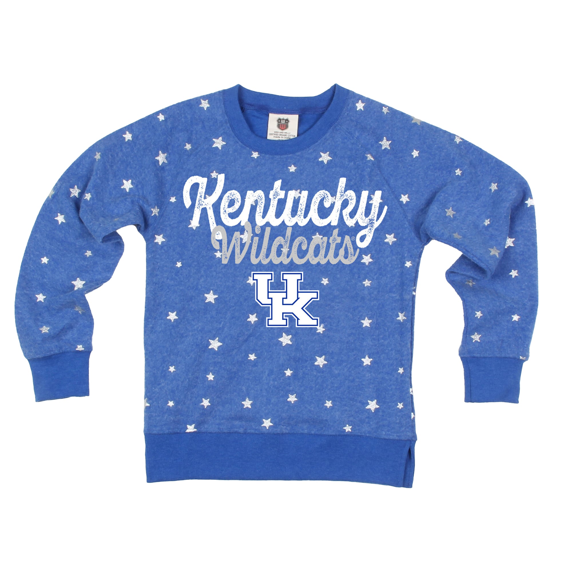Sweat-shirt en polaire inversée Wes & Willy Royal Kentucky Wildcats pour filles