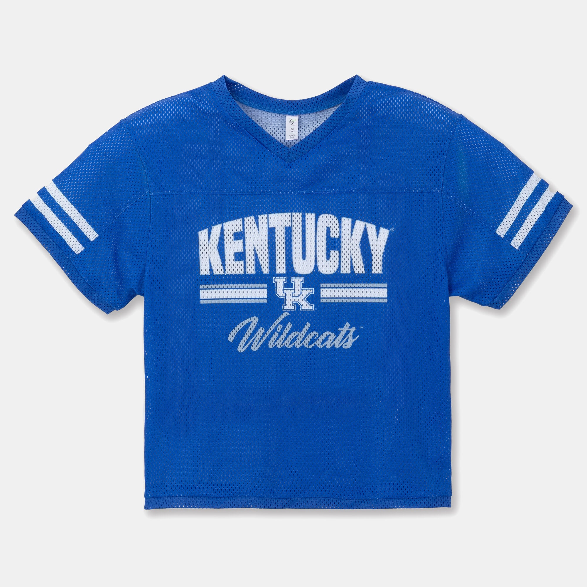 Girls Youth ZooZatz Royal Kentucky Wildcats Mesh Jersey T-Shirt