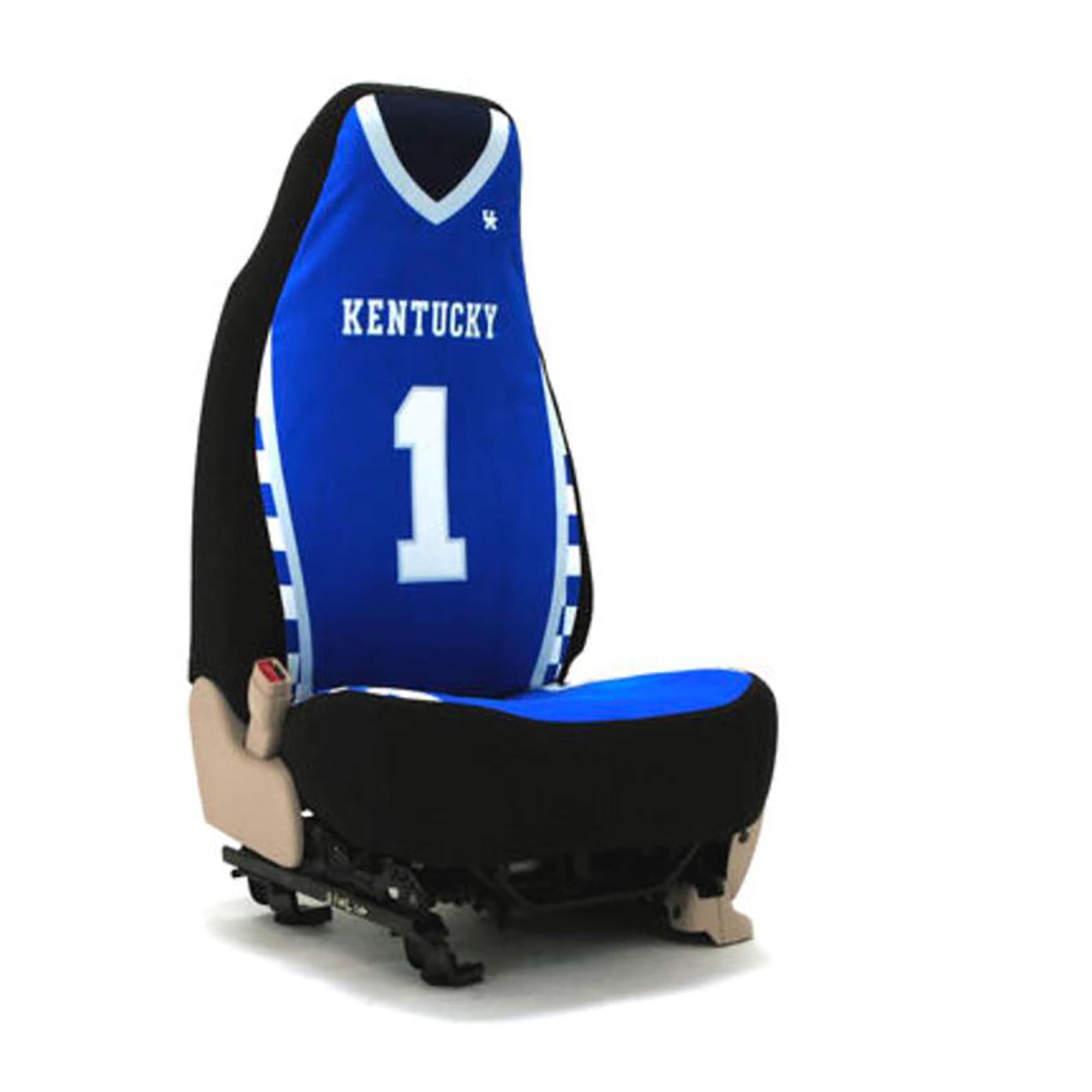 Fan Mats NCAA Kentucky Wildcats Car Truck Seat Cover Set With Front & Back Carpet Floor Mats