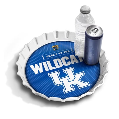 Kentucky Wildcats IDNA 13" Bottle Cap Serving Tray