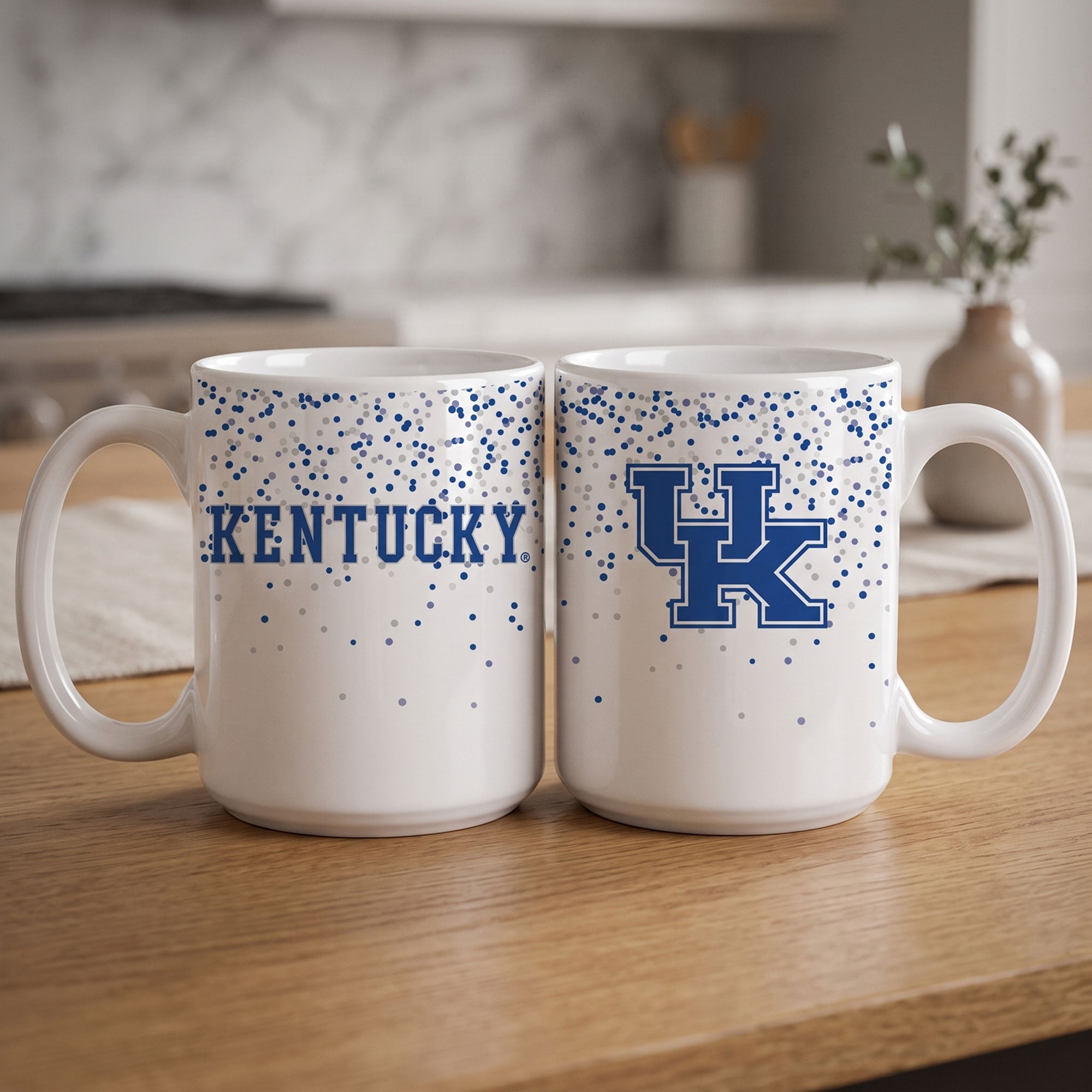 Mug à confettis Indigo Falls Kentucky Wildcats - Lot de 2