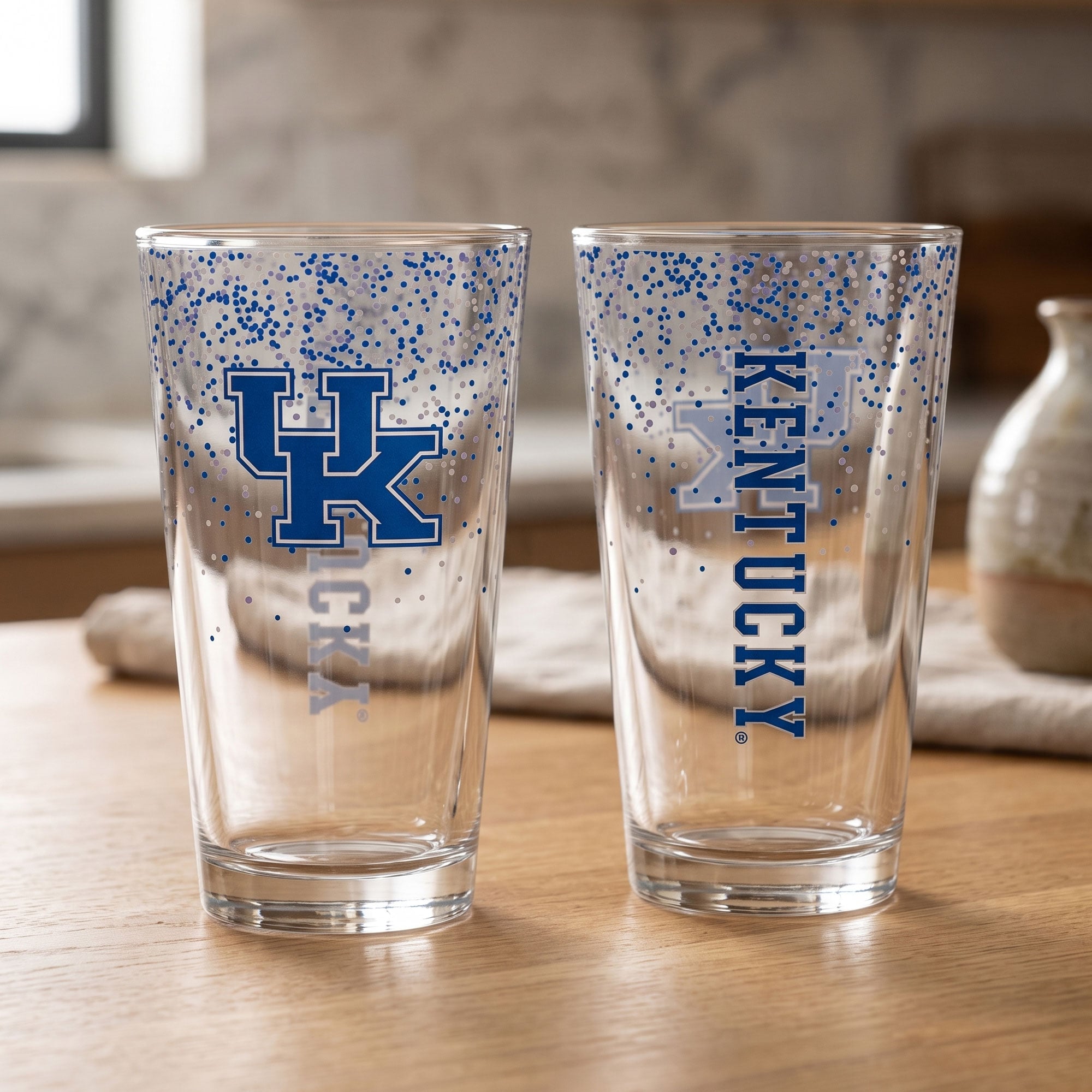 Indigo Falls Kentucky Wildcats Confetti Pints ​​- Lot de 2