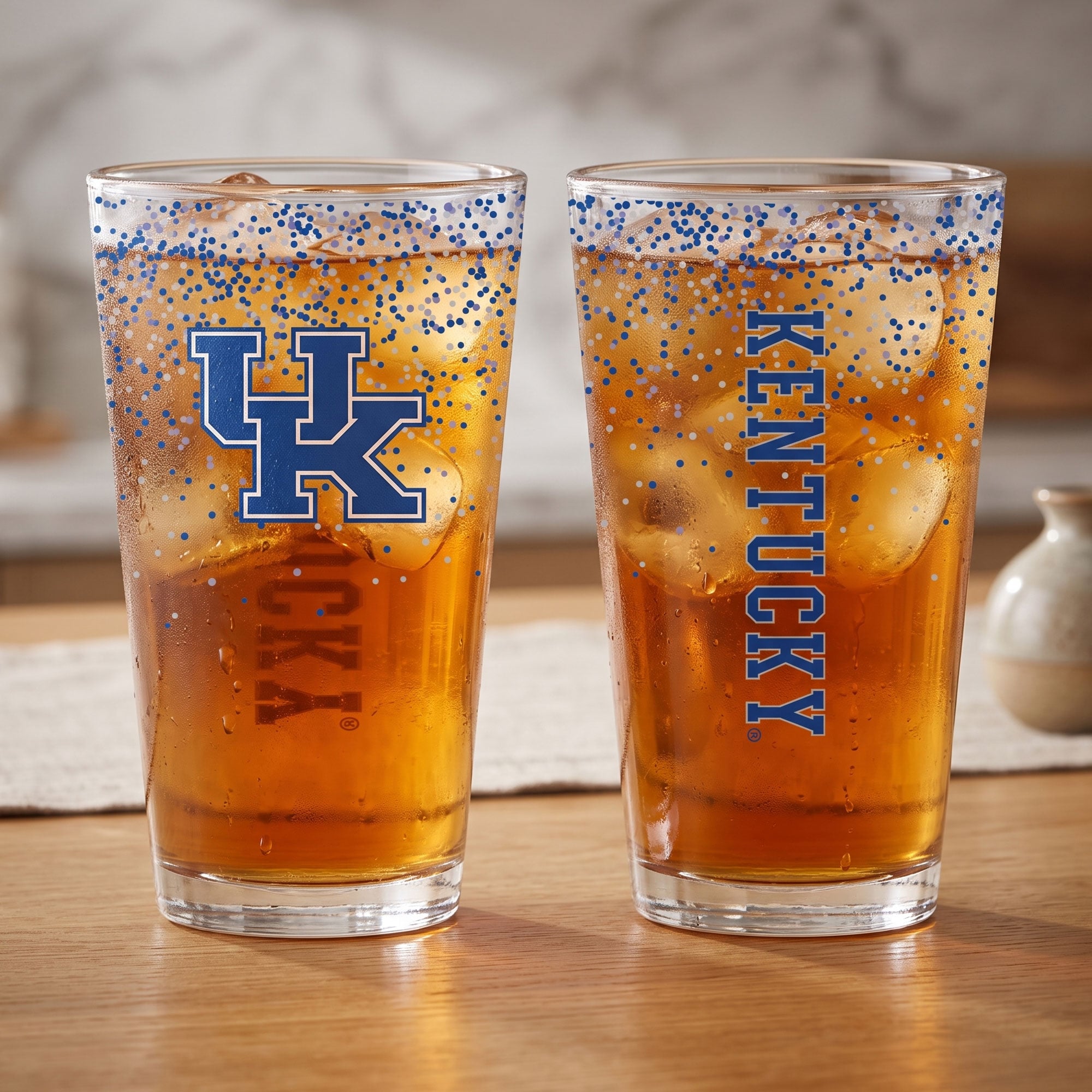 Indigo Falls Kentucky Wildcats Confetti Pints ​​- Lot de 2