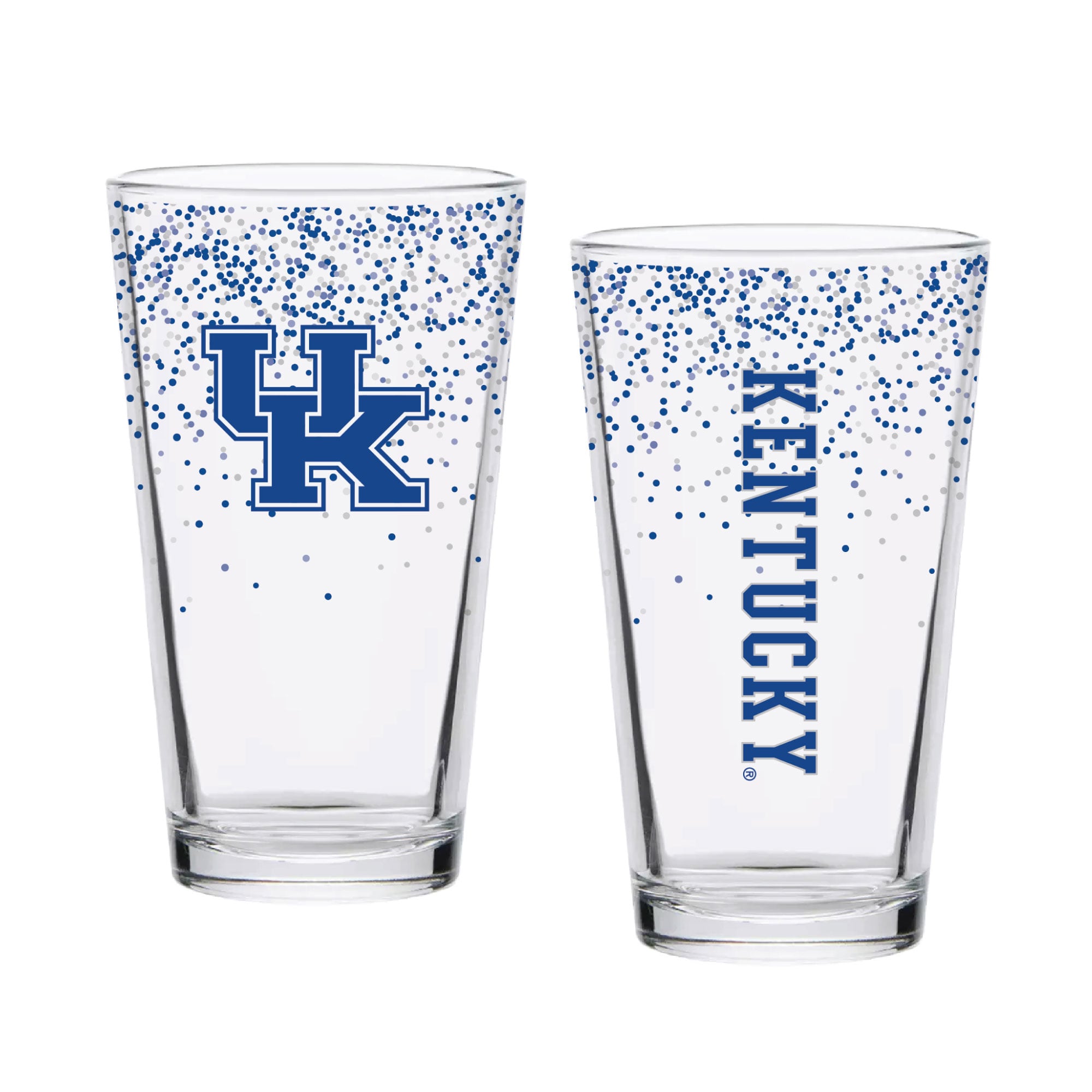 Indigo Falls Kentucky Wildcats Confetti Pints ​​- Lot de 2