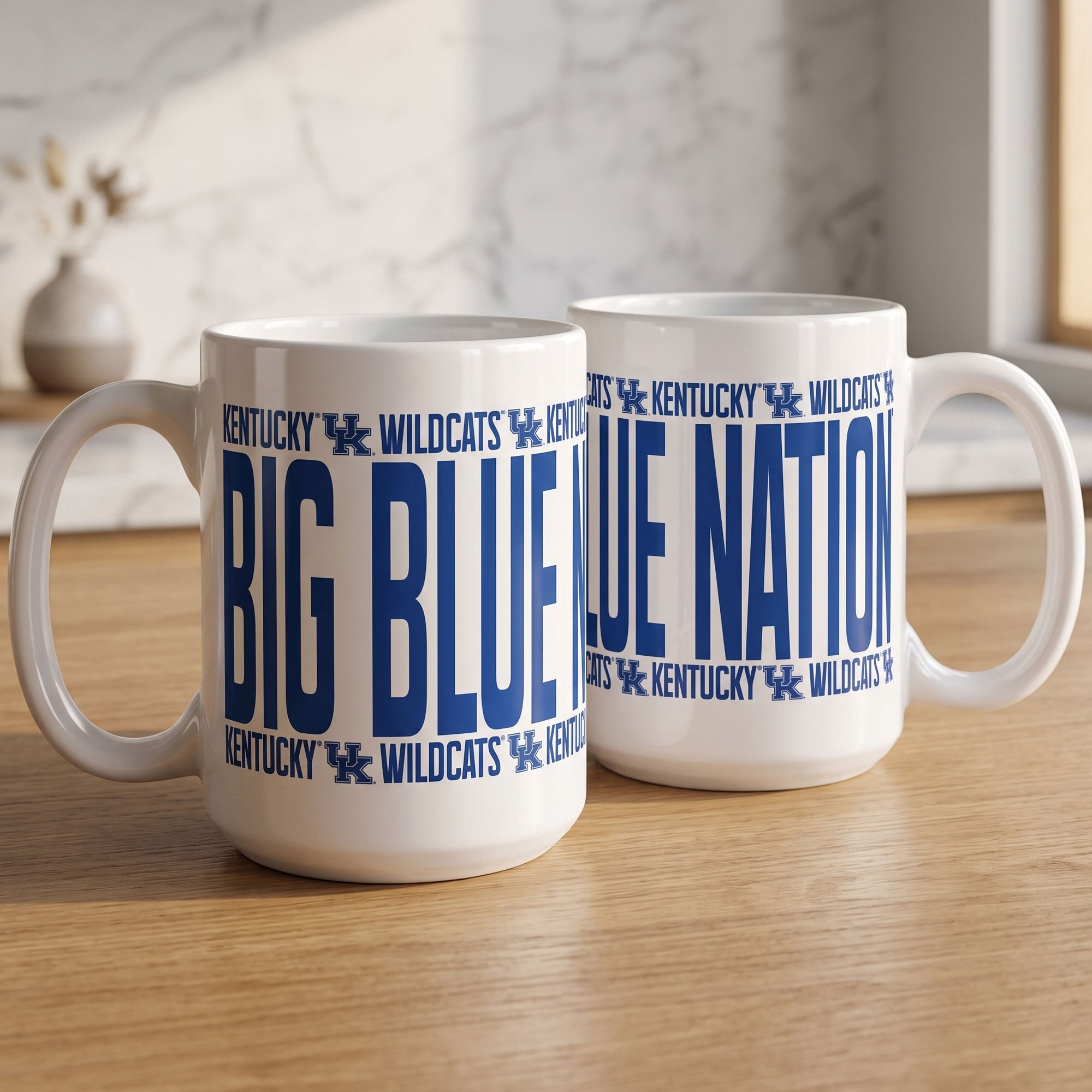 Mug surélevé Indigo Falls Kentucky Wildcats - Lot de 2