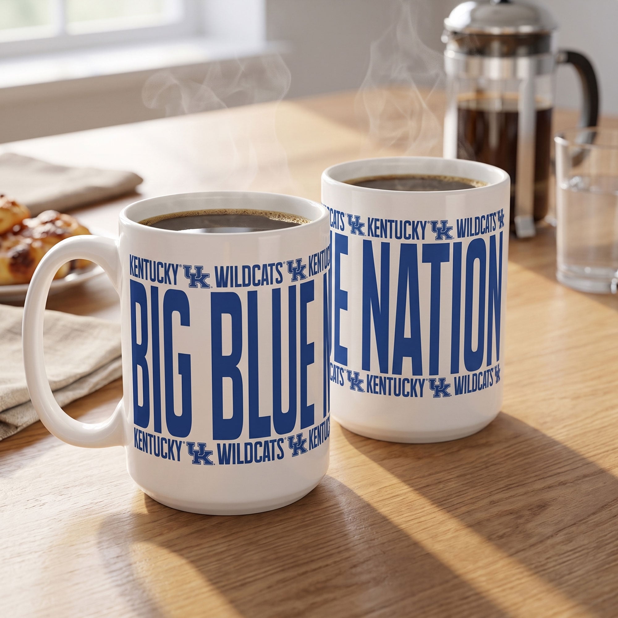 Mug surélevé Indigo Falls Kentucky Wildcats - Lot de 2