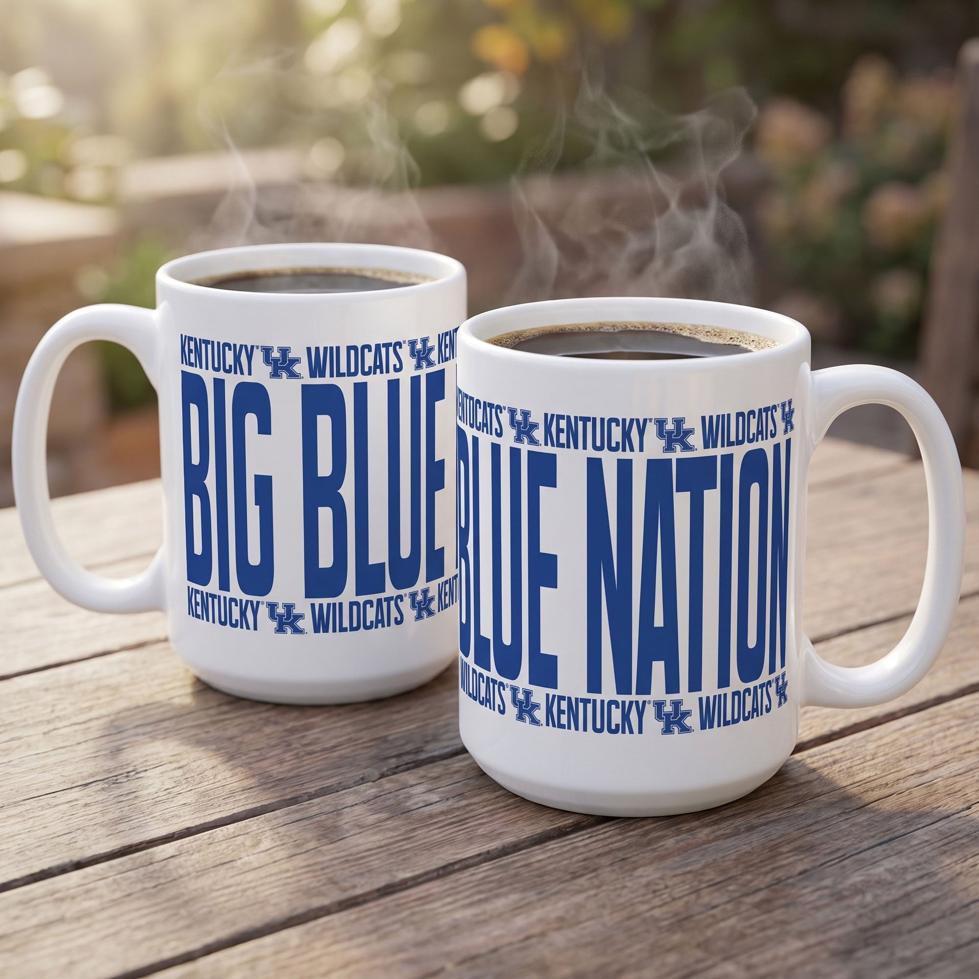 Mug surélevé Indigo Falls Kentucky Wildcats - Lot de 2