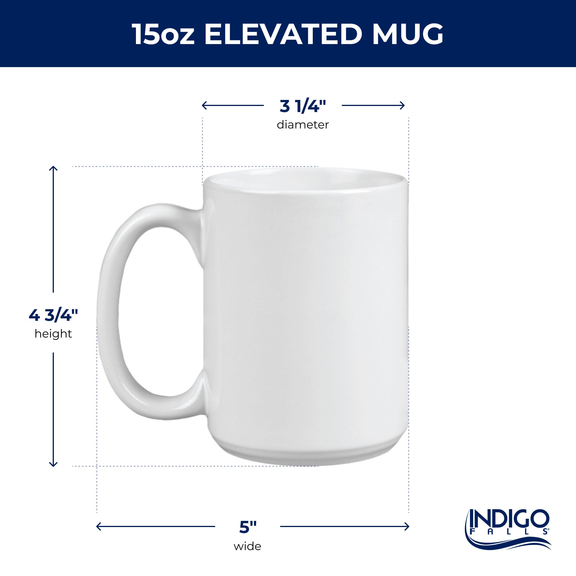 Mug surélevé Indigo Falls Kentucky Wildcats - Lot de 2