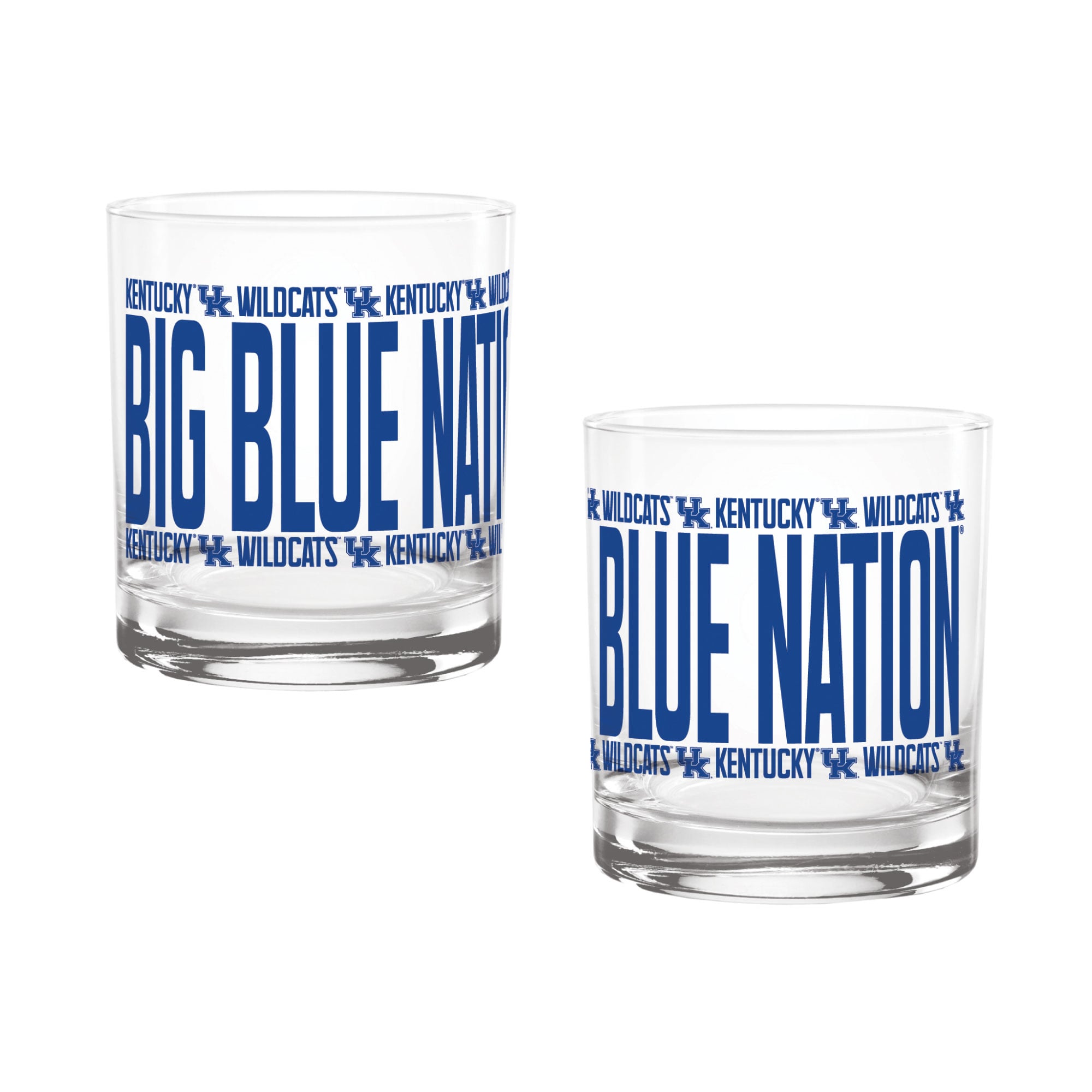 Verres à whisky surélevés Indigo Falls Kentucky Wildcats - Lot de 2